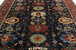 9x12 Navy and Red Anatolian Traditional Rug