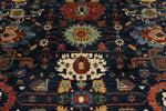 9x12 Navy and Red Anatolian Traditional Rug