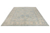 9x12 Light Blue and Beige Traditional Rug