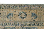 9x12 Light Blue and Beige Traditional Rug