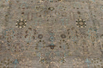 9x12 Gray and Gray Traditional Rug