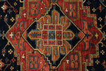 9x12 Red and Light Blue Anatolian Traditional Rug