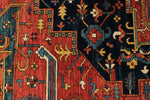 9x12 Red and Light Blue Anatolian Traditional Rug