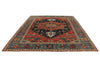 9x12 Red and Light Blue Anatolian Traditional Rug
