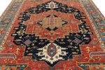 9x12 Red and Light Blue Anatolian Traditional Rug