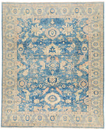 8x10 Navy and Beige Anatolian Traditional Rug