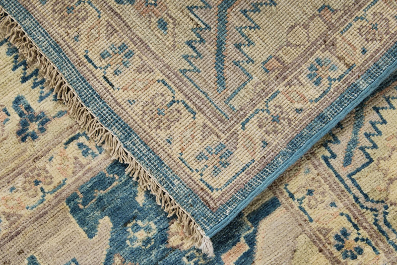 8x10 Navy and Beige Anatolian Traditional Rug