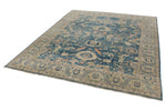 8x10 Navy and Beige Anatolian Traditional Rug