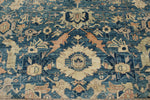 8x10 Navy and Beige Anatolian Traditional Rug