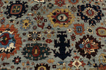 8x10 Gray and Multicolor Traditional Rug