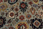 8x10 Gray and Multicolor Traditional Rug