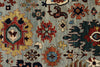 8x10 Gray and Multicolor Traditional Rug