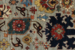 8x10 Gray and Multicolor Traditional Rug