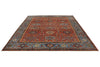8x10 Red and Light Blue Anatolian Traditional Rug