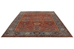 8x10 Red and Light Blue Anatolian Traditional Rug