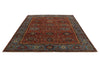 8x10 Red and Light Blue Anatolian Traditional Rug