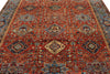 8x10 Red and Light Blue Anatolian Traditional Rug