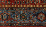 8x10 Red and Light Blue Anatolian Traditional Rug