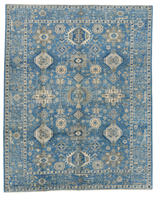 8x10 Blue Anatolian Traditional Rug