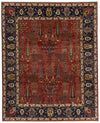 8x10 Red and Navy Anatolian Traditional Rug