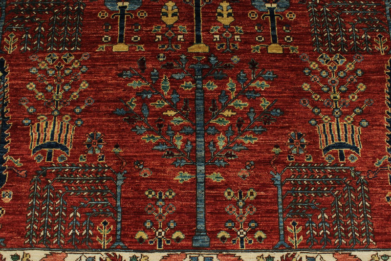 8x10 Red and Navy Anatolian Traditional Rug