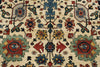 8x10 Ivory and Light Blue Traditional Rug