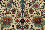 8x10 Ivory and Light Blue Traditional Rug