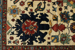 8x10 Ivory and Light Blue Traditional Rug