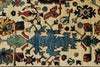 8x10 Ivory and Light Blue Traditional Rug