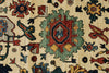 8x10 Ivory and Light Blue Traditional Rug