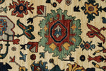 8x10 Ivory and Light Blue Traditional Rug
