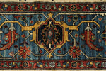 8x10 Ivory and Light Blue Traditional Rug