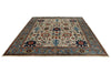 8x10 Ivory and Light Blue Traditional Rug