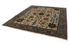 8x10 Ivory and Light Blue Traditional Rug