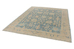 8x10 Light Blue and Ivory Traditional Rug