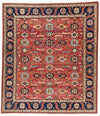 8x9 Red and Navy Anatolian Traditional Rug