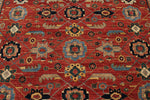 8x9 Red and Navy Anatolian Traditional Rug