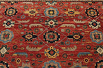 8x9 Red and Navy Anatolian Traditional Rug