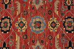 8x9 Red and Navy Anatolian Traditional Rug