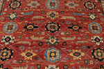 8x9 Red and Navy Anatolian Traditional Rug