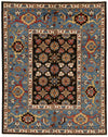 8x10 Black and Light blue Anatolian Traditional Rug