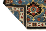 8x10 Black and Light blue Anatolian Traditional Rug