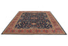 8x10 Navy and Red Anatolian Traditional Rug