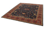 8x10 Navy and Red Anatolian Traditional Rug