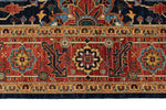 8x10 Navy and Red Anatolian Traditional Rug