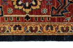 8x10 Navy and Red Anatolian Traditional Rug