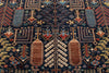 8x10 Navy and Multicolor Anatolian Traditional Rug