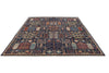 8x10 Navy and Multicolor Anatolian Traditional Rug