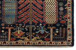 8x10 Navy and Multicolor Anatolian Traditional Rug