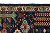 8x10 Navy and Multicolor Anatolian Traditional Rug